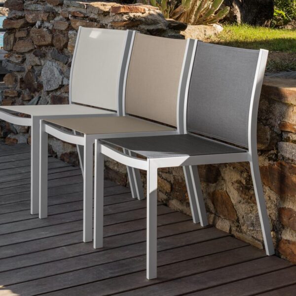 Minorca Chair by Talenti – contemporary outdoor chair with clean lines and ergonomic design