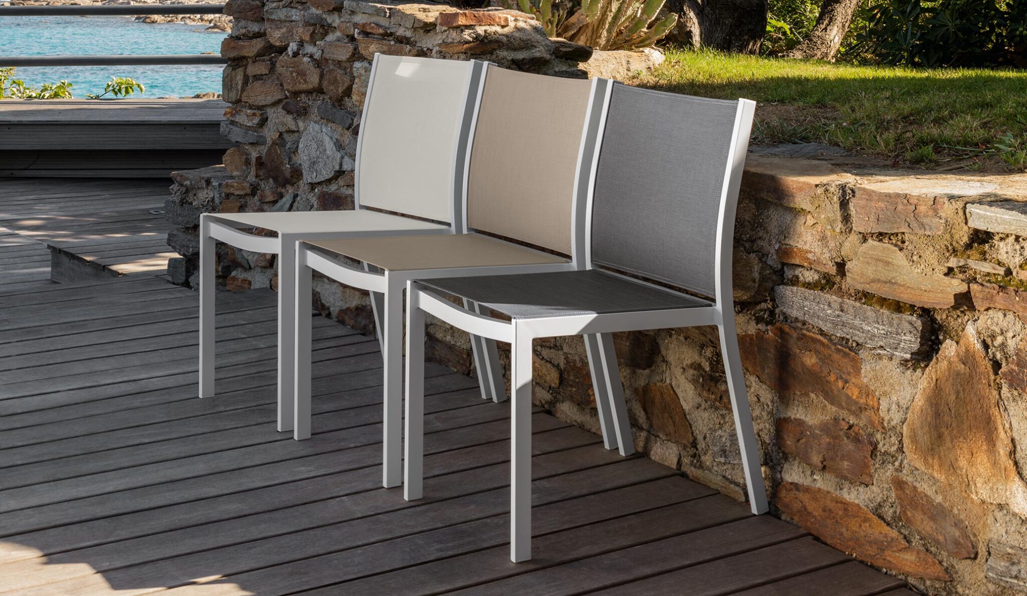 Minorca Chair by Talenti – contemporary outdoor chair with clean lines and ergonomic design
