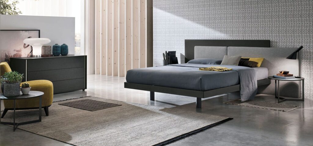 “Sommier Ring 20 by Tomasella – modern Italian upholstered bed base with rounded padded frame and low-profile design”
