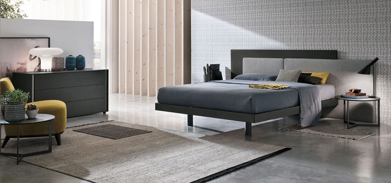 “Sommier Ring 20 by Tomasella – modern Italian upholstered bed base with rounded padded frame and low-profile design”