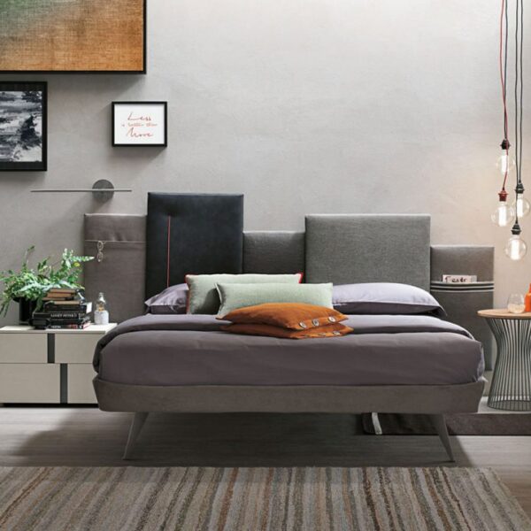 “Ring Sommier by Tomasella – modern Italian upholstered bed base with rounded padded frame and minimalist design”