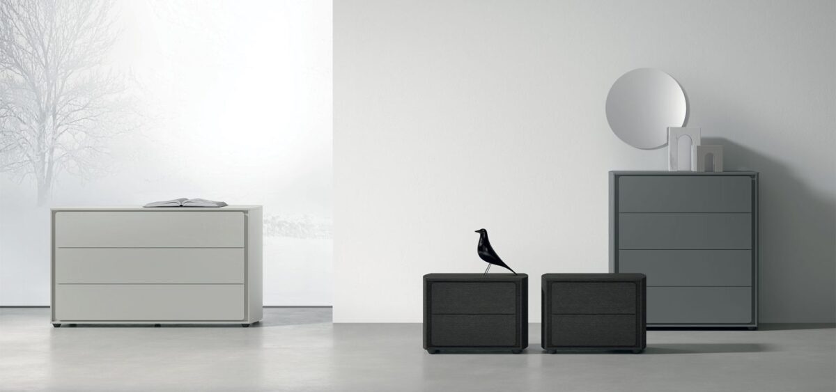 “Tivoli storage unit by Tomasella – modern Italian dresser with geometric drawer fronts and minimalist silhouette”