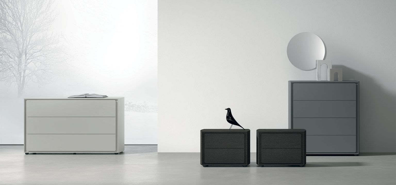 “Tivoli storage unit by Tomasella – modern Italian dresser with geometric drawer fronts and minimalist silhouette”