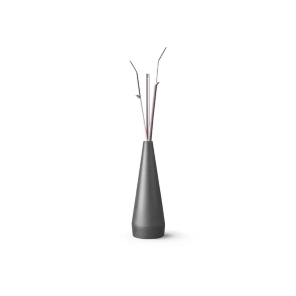 "Detail of Kadou Light’s illuminated base and powder-coated metal hooks."