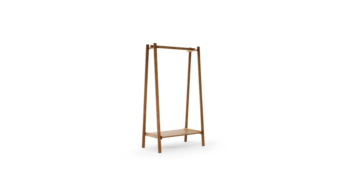 Bonaldo Isola floor mirror in American walnut with asymmetrical tilting panel by Mario & Giulia Mazzer