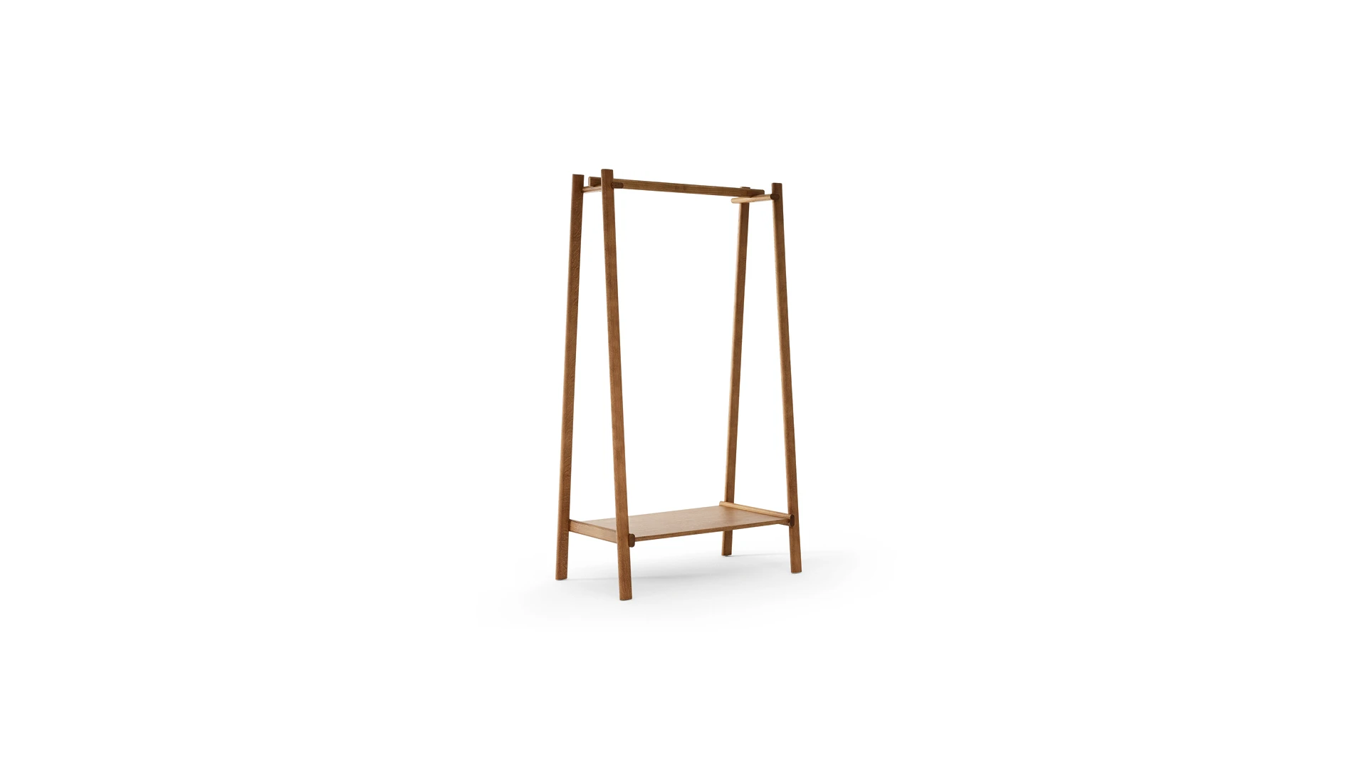 Bonaldo Isola floor mirror in American walnut with asymmetrical tilting panel by Mario & Giulia Mazzer