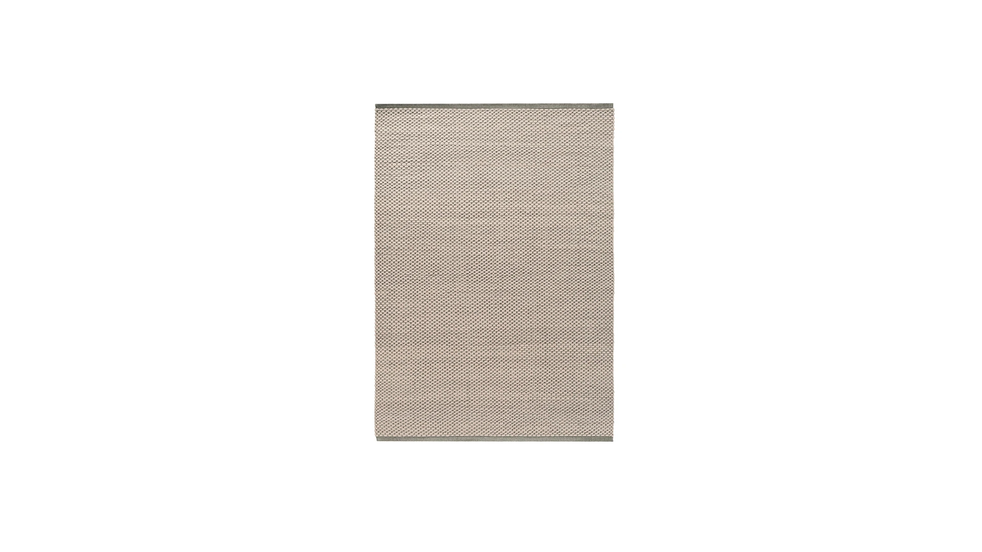 Bonaldo Dakar rug in black wool-polyester blend with quilted or dotted bouclè texture