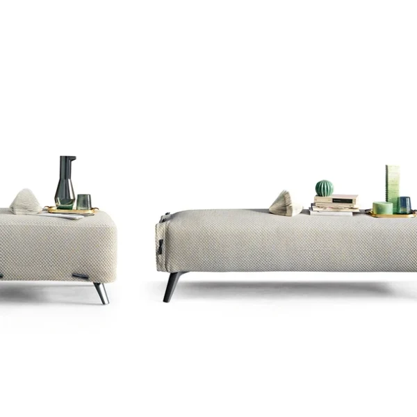 Modern luxury bench and pouf, Cuff by Bonaldo, Royal Oak, Michigan.