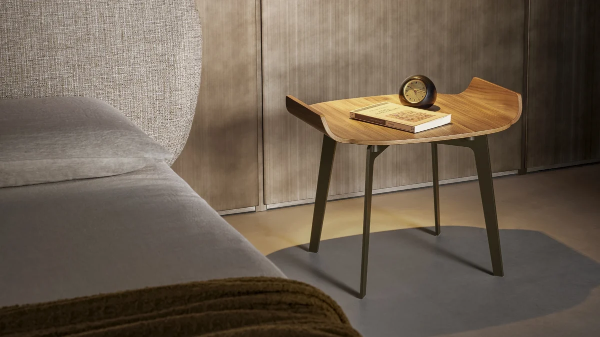 High-end bedroom furniture, Olos bedside table by Bonaldo, Troy, Michigan.