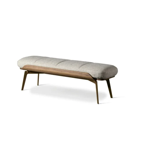 Modern upholstered bench, Olos by Bonaldo, Royal Oak, Michigan.