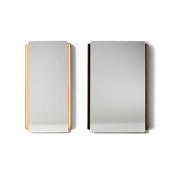 Bonaldo Olos wall mirror with sleek round frame and minimalist Italian design