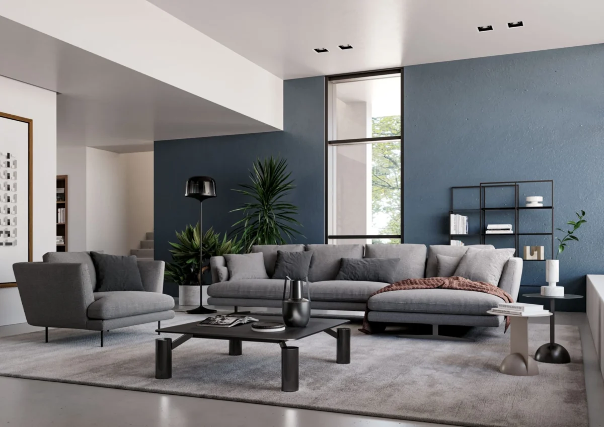 “Bonaldo Lars modern chair featured in Birmingham Michigan contemporary interiors”