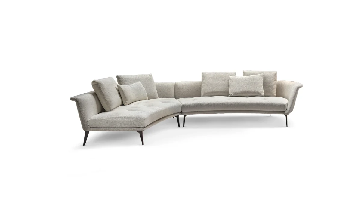 “Hunts luxury sofa by Bonaldo with elegant leather upholstery at Royal Oak showroom”