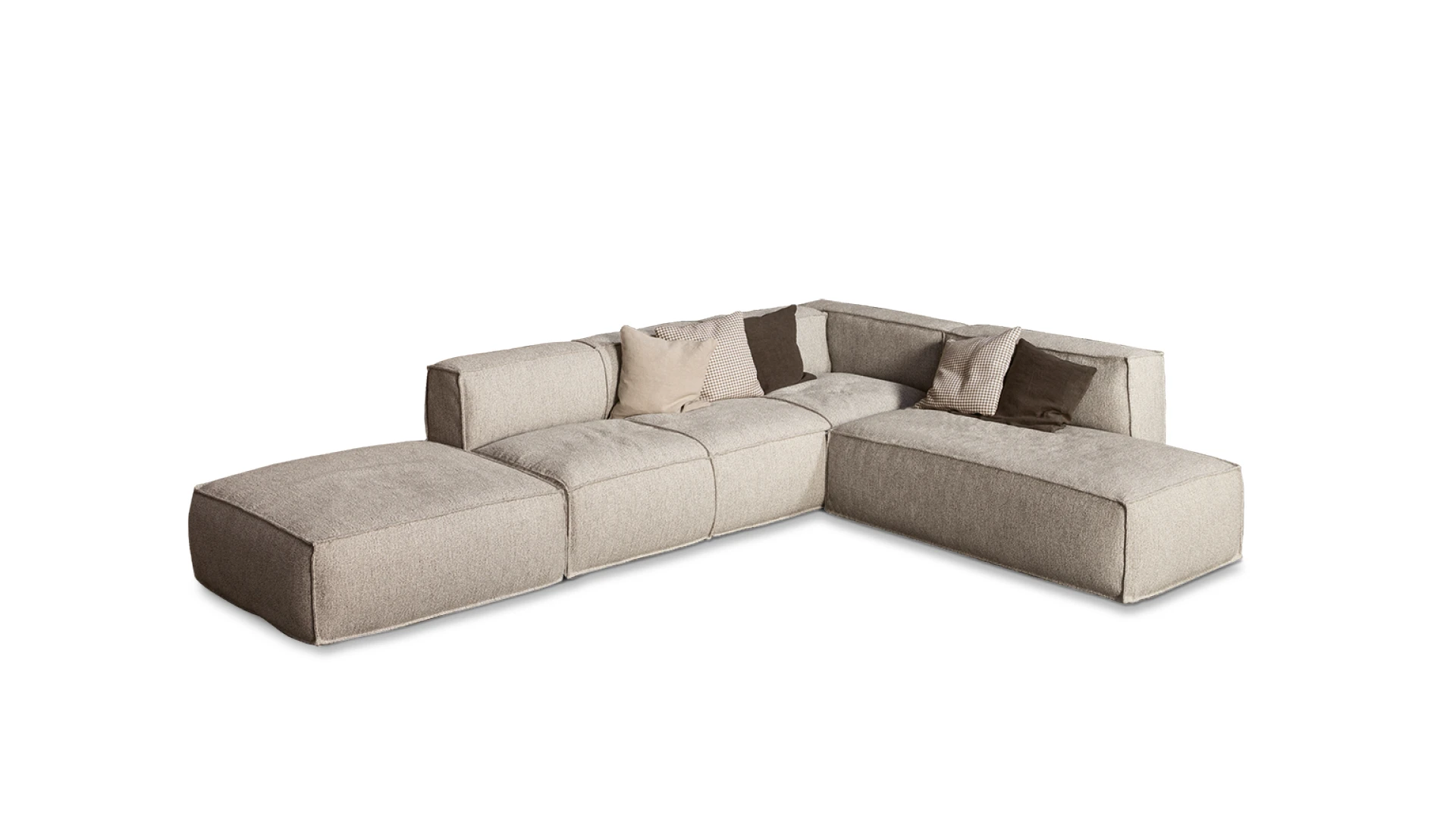 “Peanut B. bench by Bonaldo with sculptural form at Royal Oak showroom”