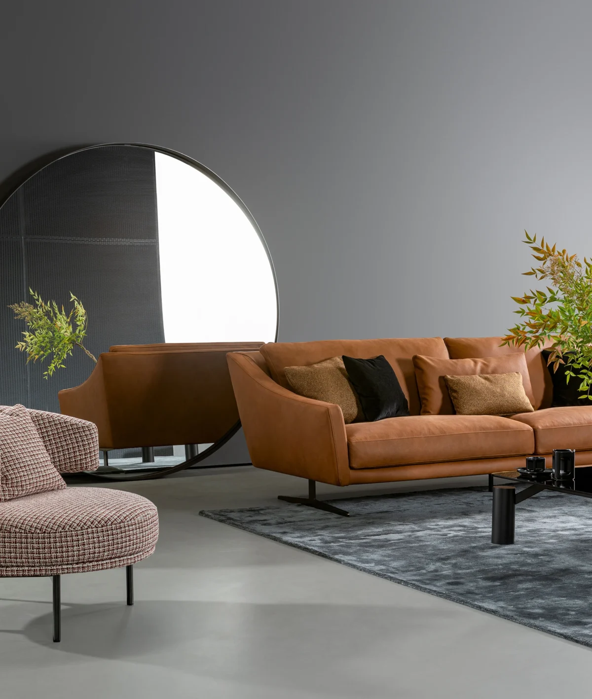 “Modern Skid seating by Bonaldo styled in Troy Michigan interior space”