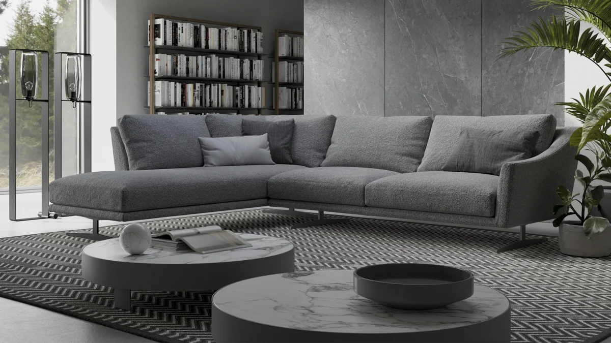 “Skid bench by Bonaldo with minimalist design at Royal Oak showroom”