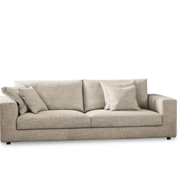 Superhiro modular sofa by Bonaldo with clean lines, removable fabric covers, and metal legs.