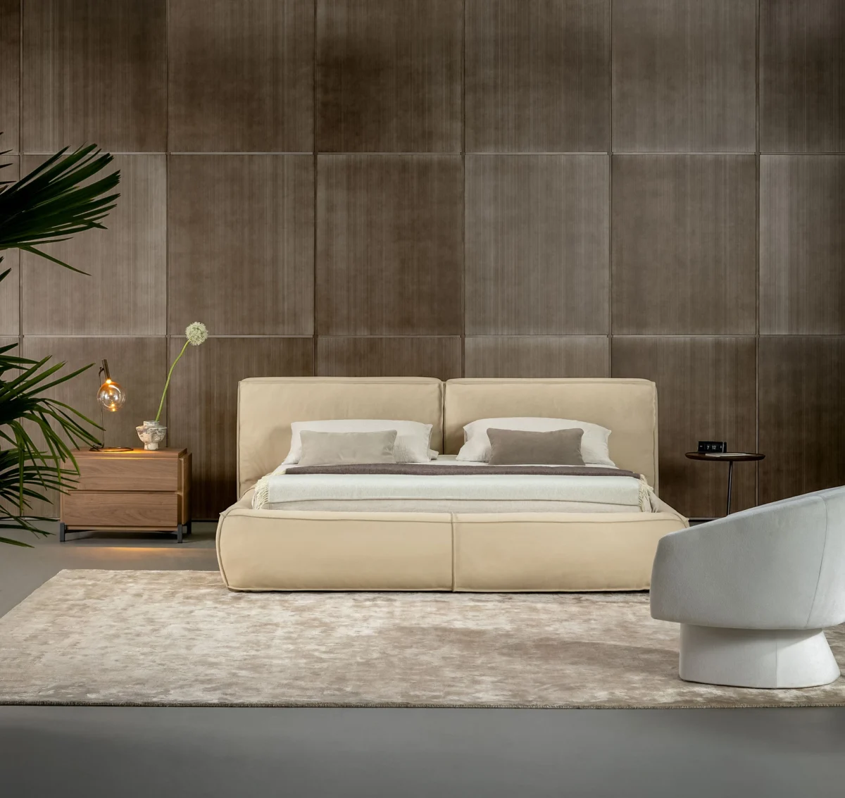 High-end bedroom furniture, Fluff by Bonaldo, Troy, Michigan.