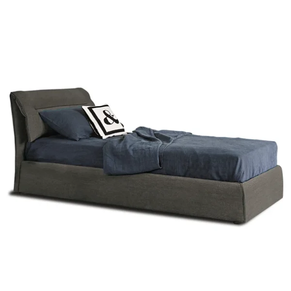 Designer elegant single bed, Campo by Bonaldo, Royal Oak, Michigan.