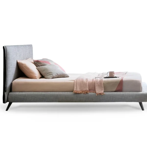Contemporary Italian upholstered single bed, Cuff by Bonaldo, Birmingham, Michigan.