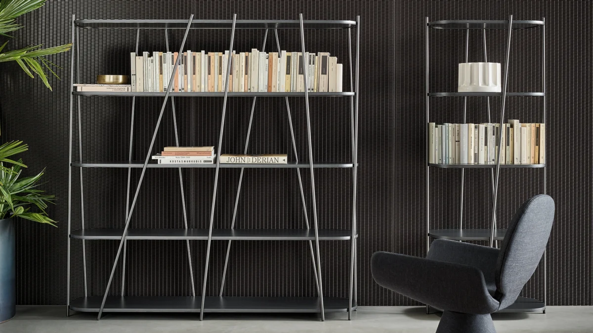 Modern Twigs bookcase by Bonaldo designed by Marconato & Zappa: wall‑standing or room‑divider storage solution