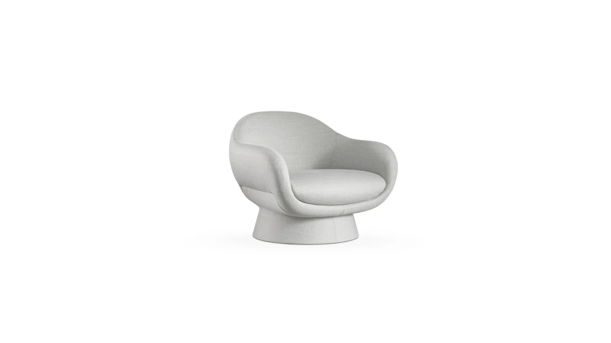 Modern Boolean Armchair covered base by Bonaldo Italian design in Royal Oak Michigan showroom