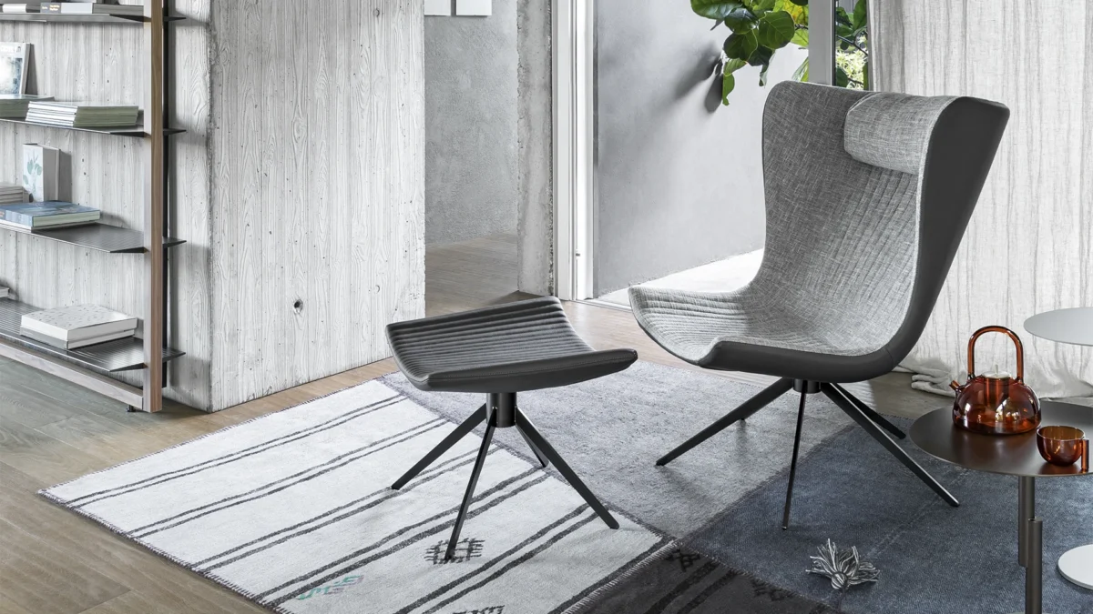 “Bonaldo Hummingbird lounge chair featuring graceful curves in Birmingham Michigan”