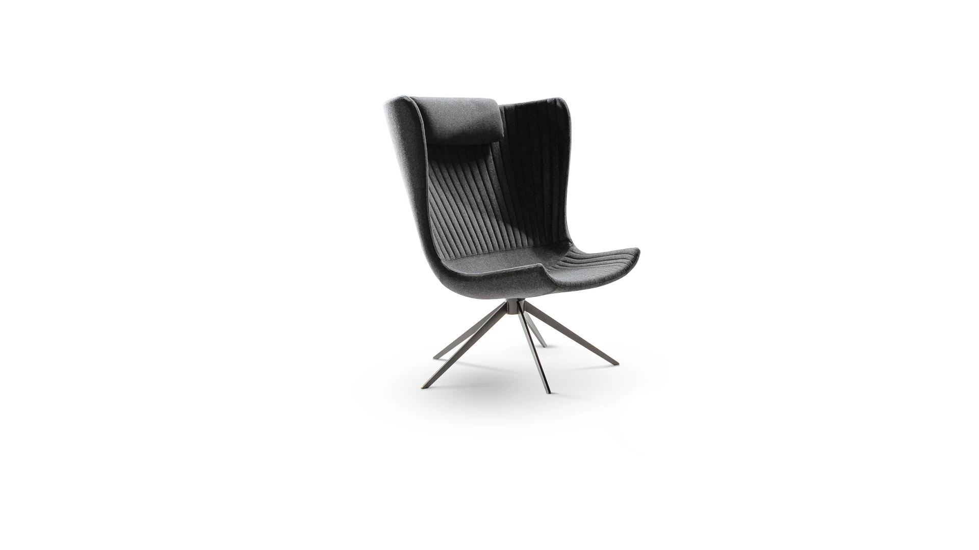 “Hummingbird chair by Bonaldo with sculptural winged back at Royal Oak showroom”