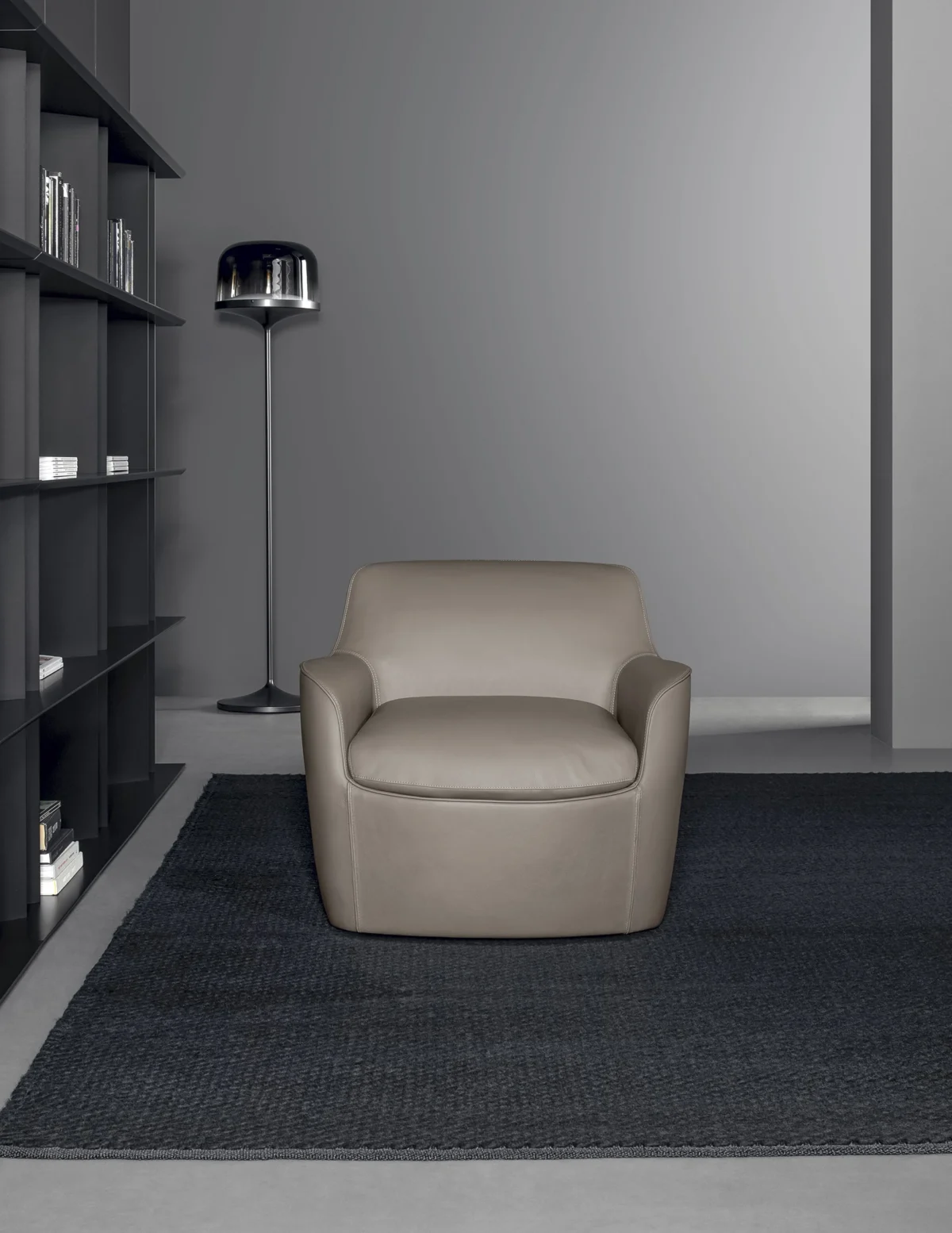 Bonaldo Next sectional unit offering flexible configurations—corner, armless and pouf modules with sleek low silhouette
