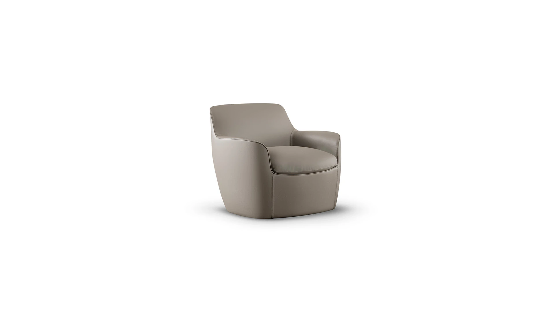 Bonaldo Next modular sofa with smooth curved sections and quilted base, upholstered in removable fabric or leather, anthracite wooden feet