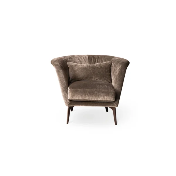 “Lovy low armchair by Bonaldo with curved silhouette at Royal Oak showroom”