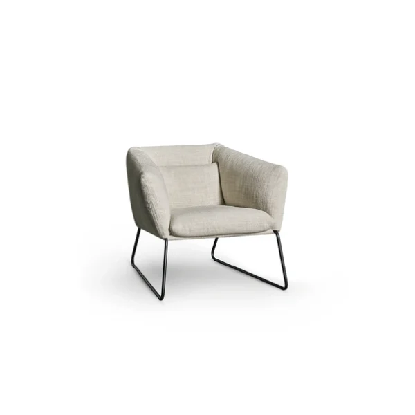 Modern upholstered chair, Nikos by Bonaldo, Royal Oak, Michigan.