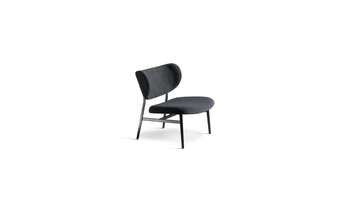 “Noor lounge chair by Bonaldo with curved silhouette at Royal Oak showroom”