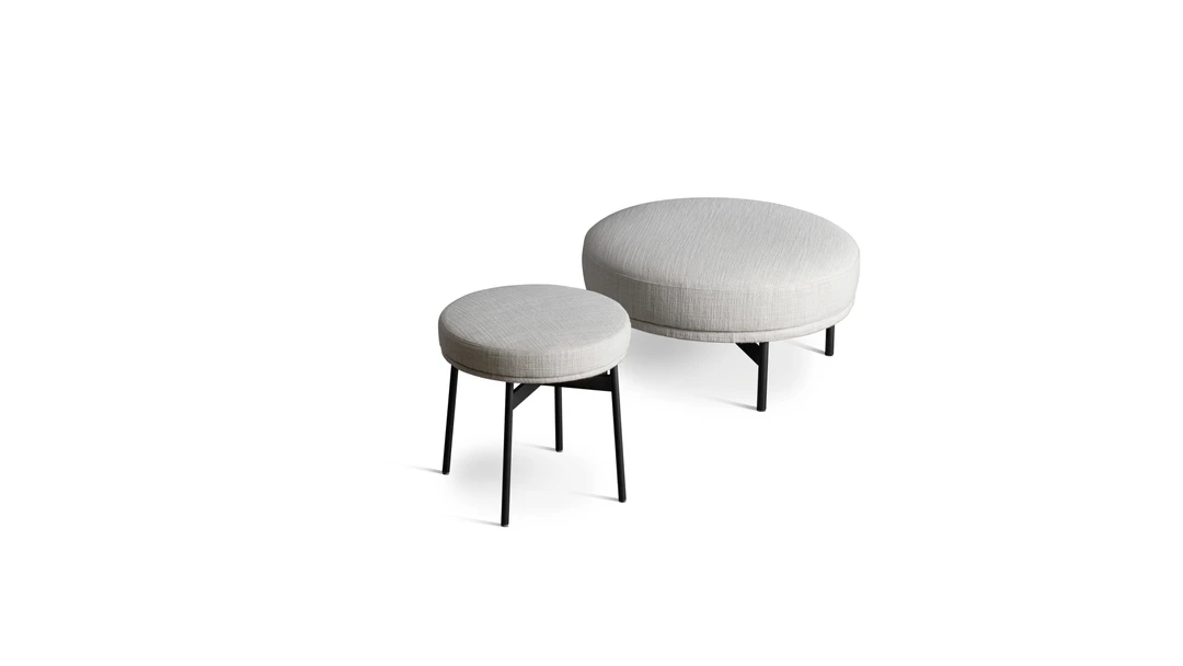 Modern luxury pouf, Neuilly by Bonaldo, Royal Oak, Michigan.