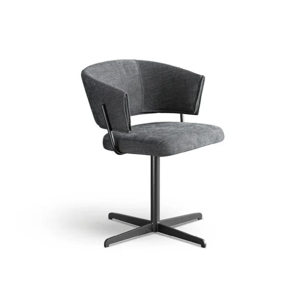 "Minimalist Bahia Office Chair by Bonaldo with sleek metal legs and padded seat."