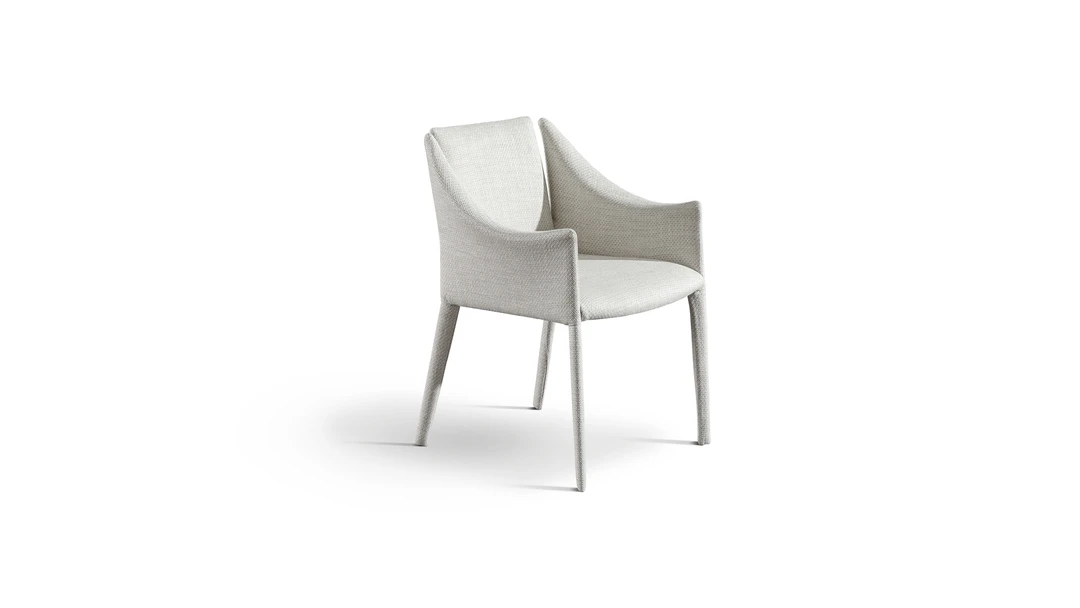 "Candle designer chair with clean lines and subtle detailing."