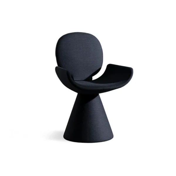 "Side view of Yay chair by Bonaldo with cushioned seat and tapered legs."