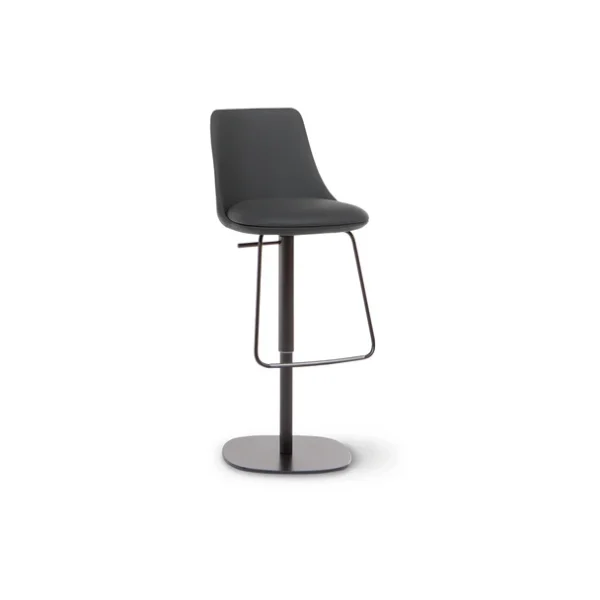 "Back view of Story People chair showing its enveloping shape and clean lines."