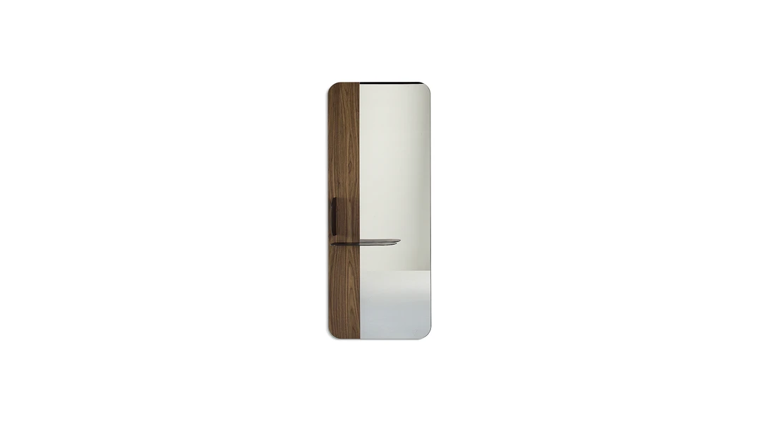"Bonaldo’s Blabla mirror with elegant proportions and subtle visual impact."