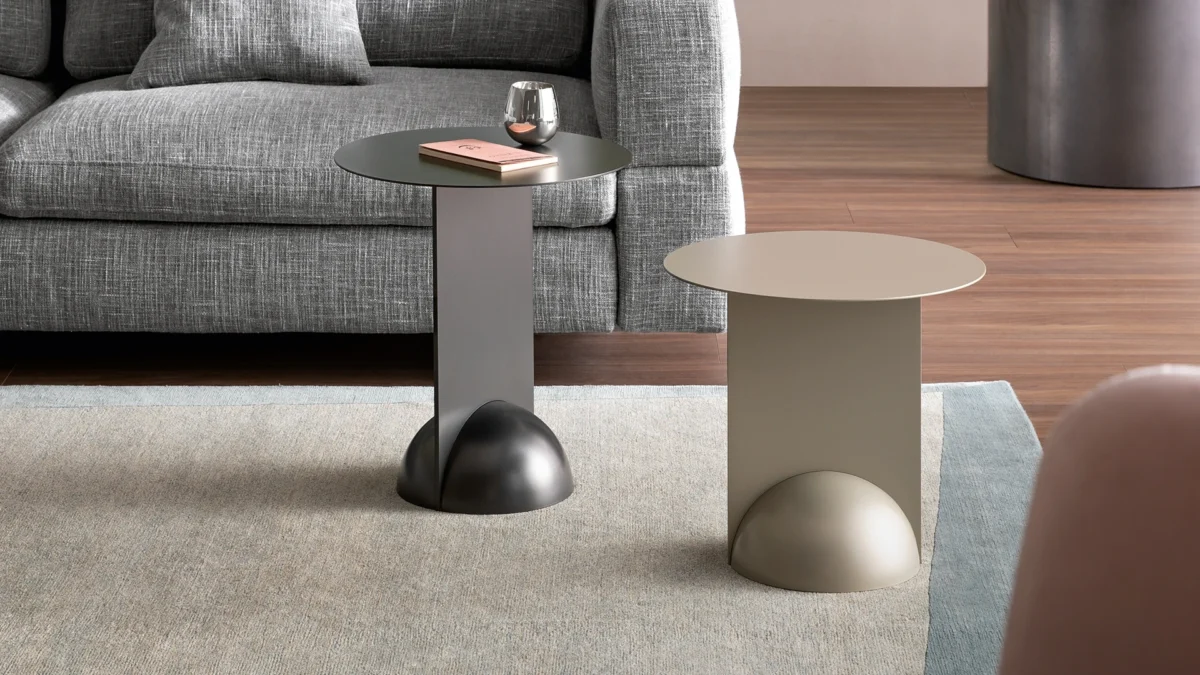 Bonaldo Combination coffee table available in two heights, editable in bronze, lead, pearl gold painted metal