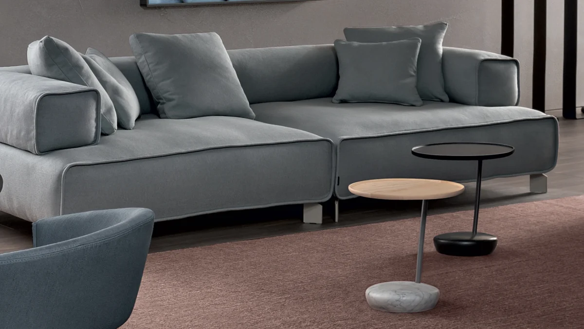 Miss My Way by Bonaldo: graceful upholstered shell chair with rounded arms, cushioned seat, and matte metal base—perfect for styled interiors