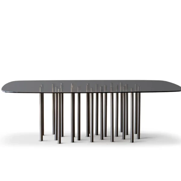 Matte lacquered sideboard by Bonaldo with bold angular design