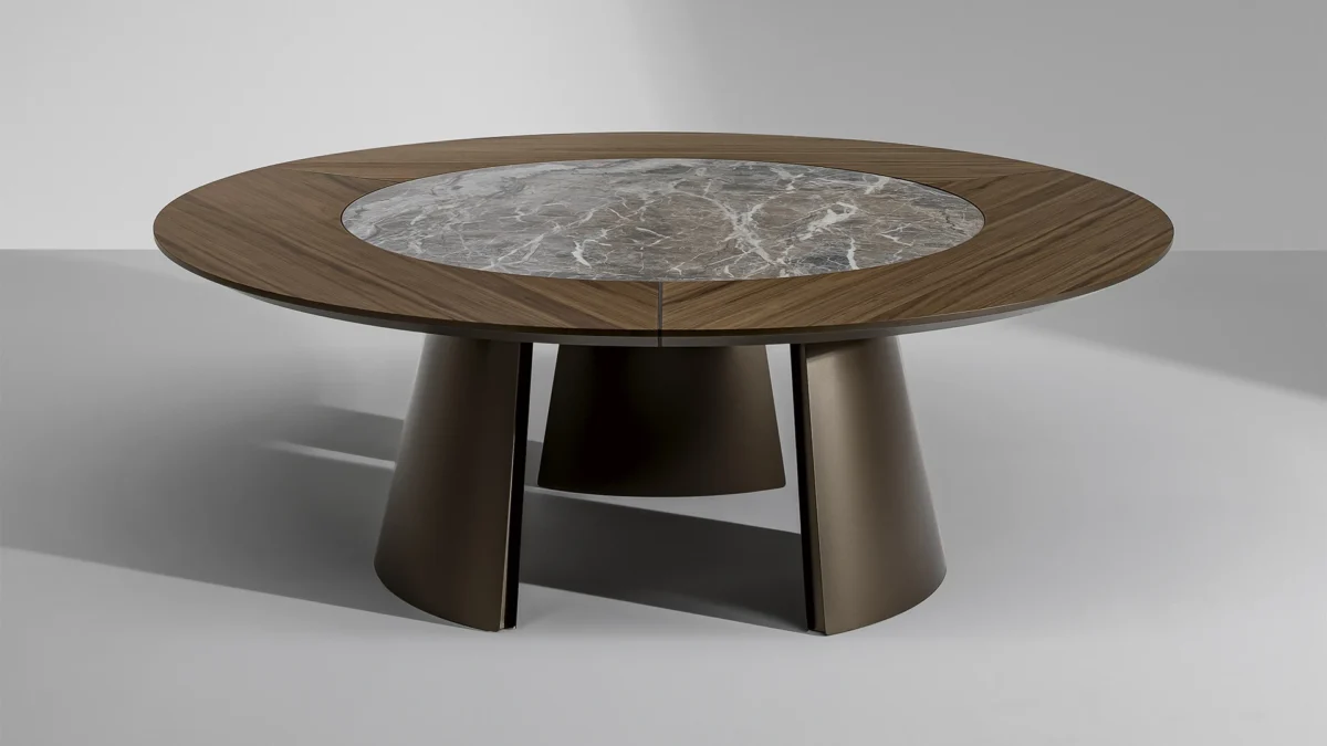 ST Towers occasional tables by Bonaldo crafted with minimalist Italian design in lacquered steel