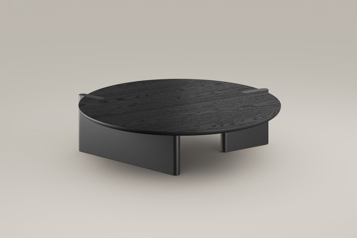 Modern Flatiron Coffee Table by Bonaldo Italian craftsmanship in Troy MI living area