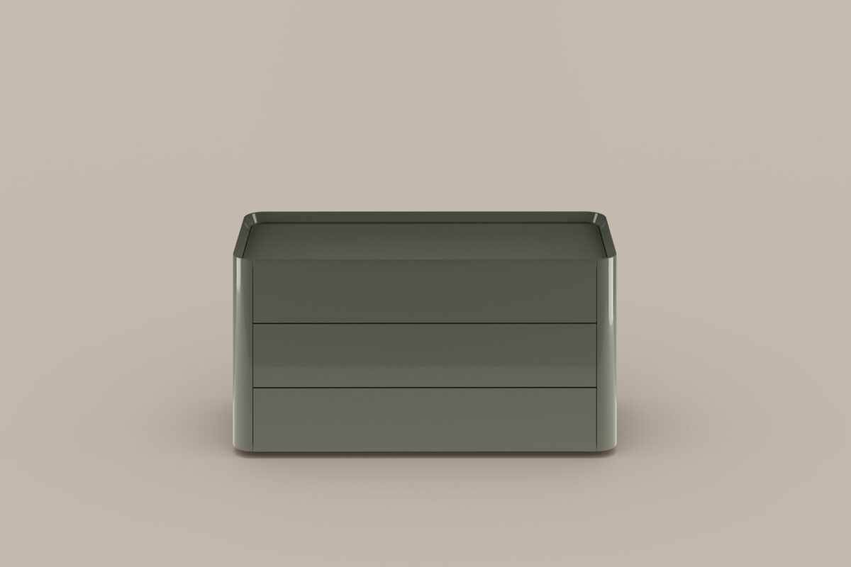 Contemporary Arragan night accessory set by Bonaldo Italian style in Troy MI interior