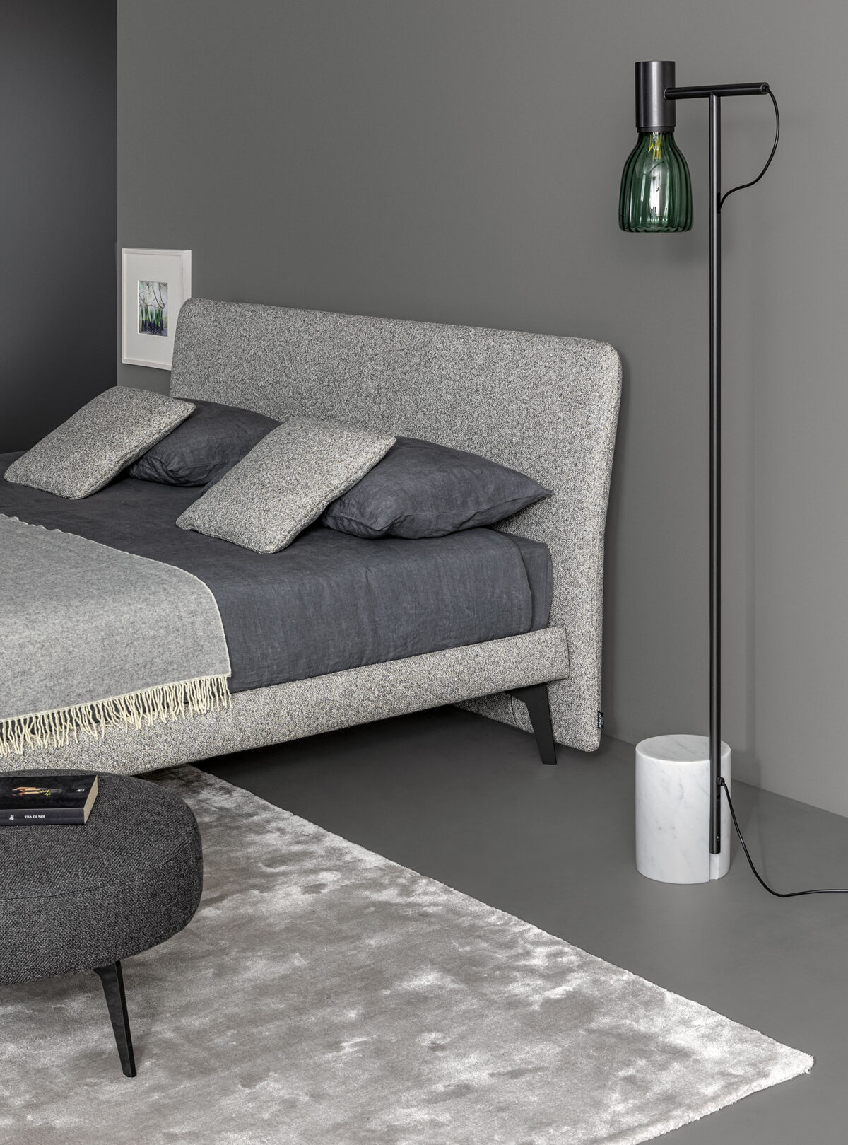 Contemporary Italian upholstered bed, Tonight Tonight Air by Bonaldo, Birmingham, Michigan.