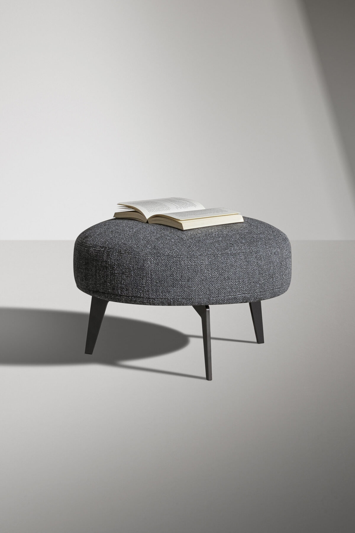 Designer upholstered pouf, Lovy by Bonaldo, Royal Oak, Michigan.