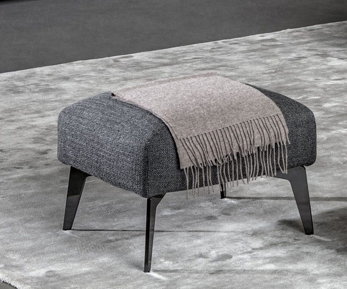Designer upholstered pouf, Lovy by Bonaldo, Royal Oak, Michigan.