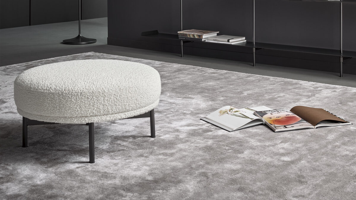 Modern luxury pouf, Neuilly by Bonaldo, Royal Oak, Michigan.