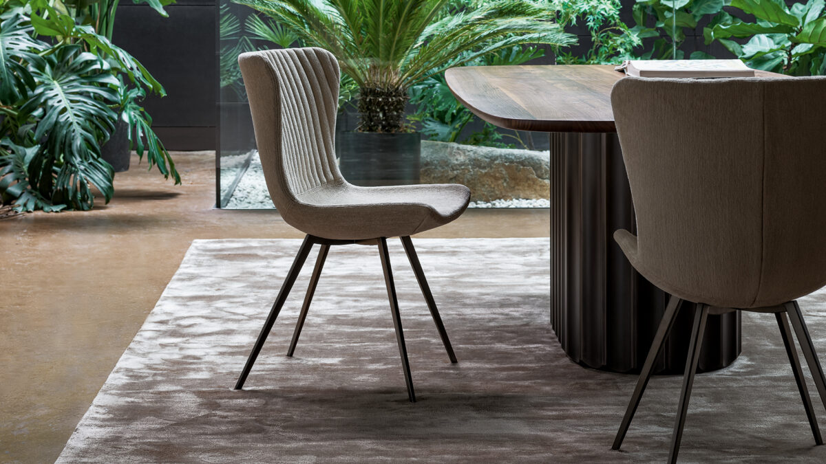 "Elegant Colibrì chair by Bonaldo designed by Fabrice Berrux."